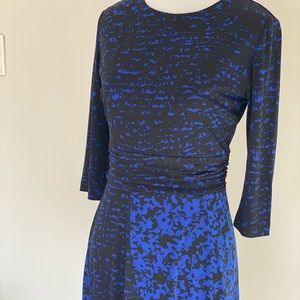Black & blue work dress